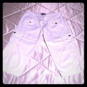 White Ann Taylor petites, signature fit OP